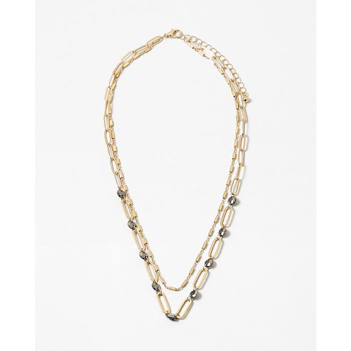 Chain and Stone Necklace