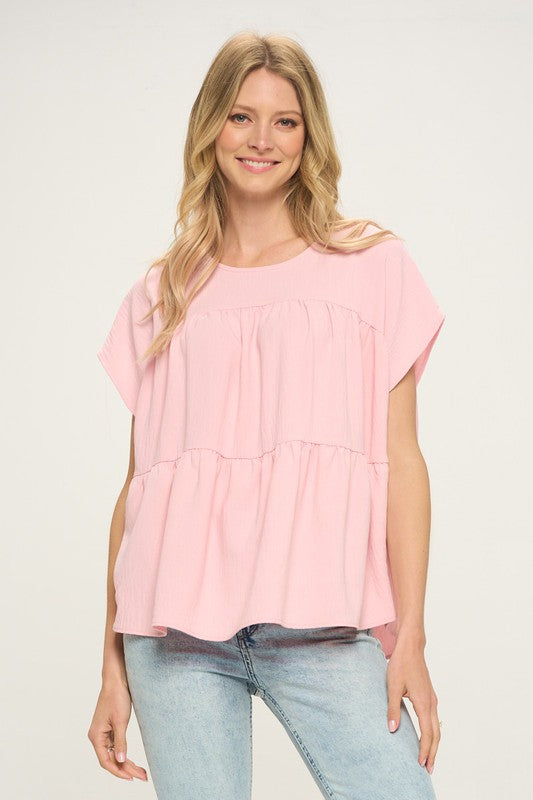 Crinkle Woven Top
