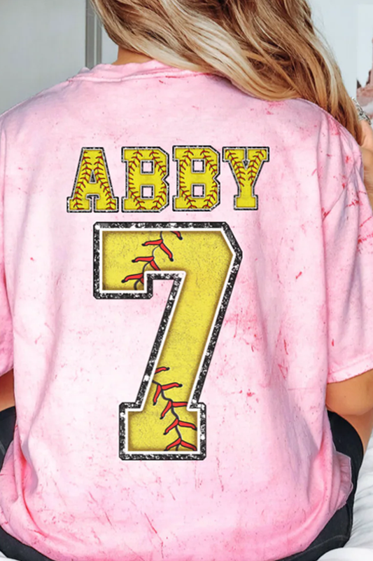 Custom Softball Mom Shirt With Name and Number