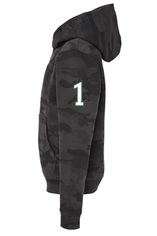 Youth Knights Midweight Hoodie - Black Camo