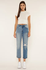 Two Tone Mom Jeans