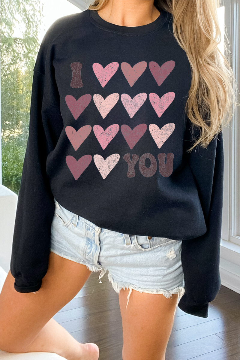 I Heart You Crew Neck Sweatshirt