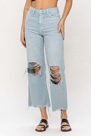 90's Vintage Crop Jeans