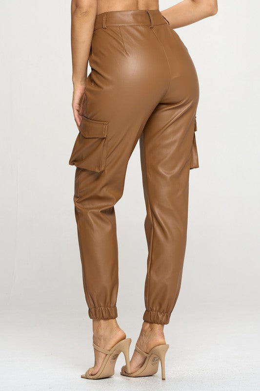 Jogger Leather Pants