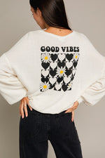 Oversized Good Vibes Graphic