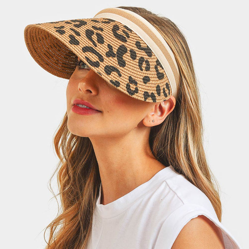 Cheetah Visor Hat