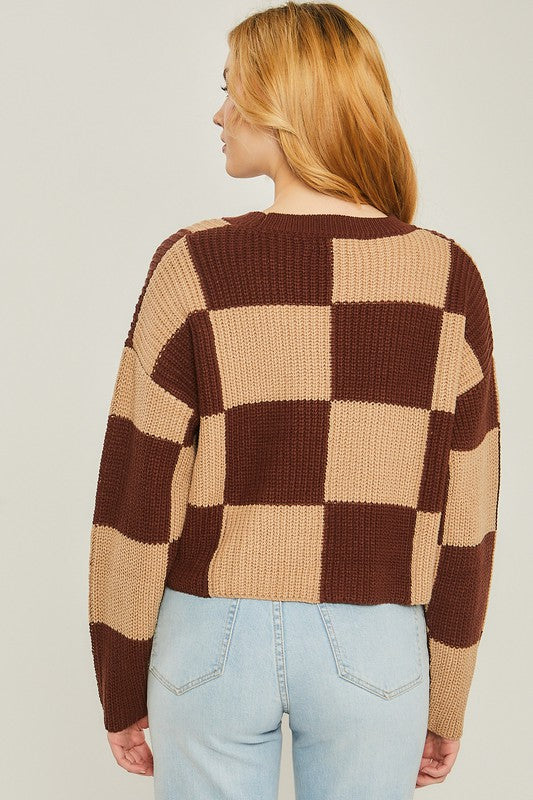 Color Block Square Sweater
