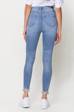 Hi-rise Frayed Jeans