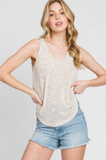 Sleeveless Low Back Top